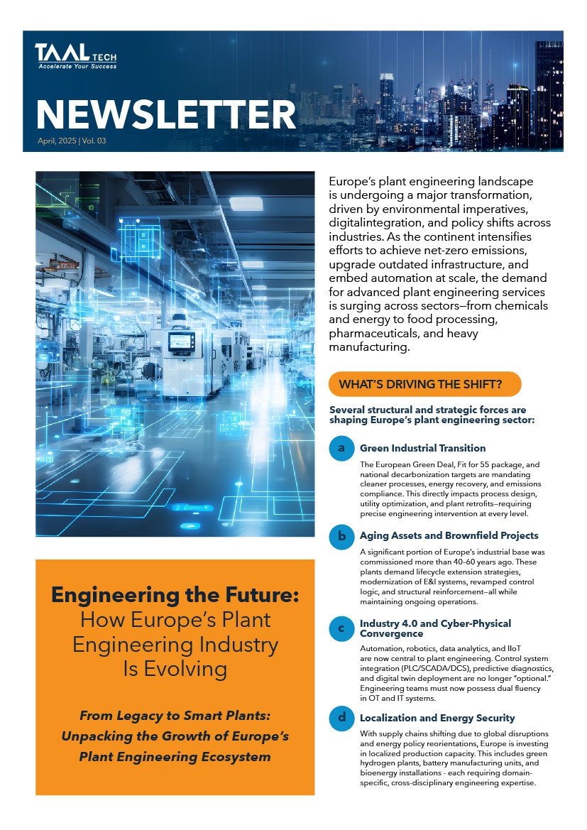 TAAL-Tech-newslatter-Engineering-the-Future-How-Europe-s-Plant-Engineering-Industry-Is-Evolving