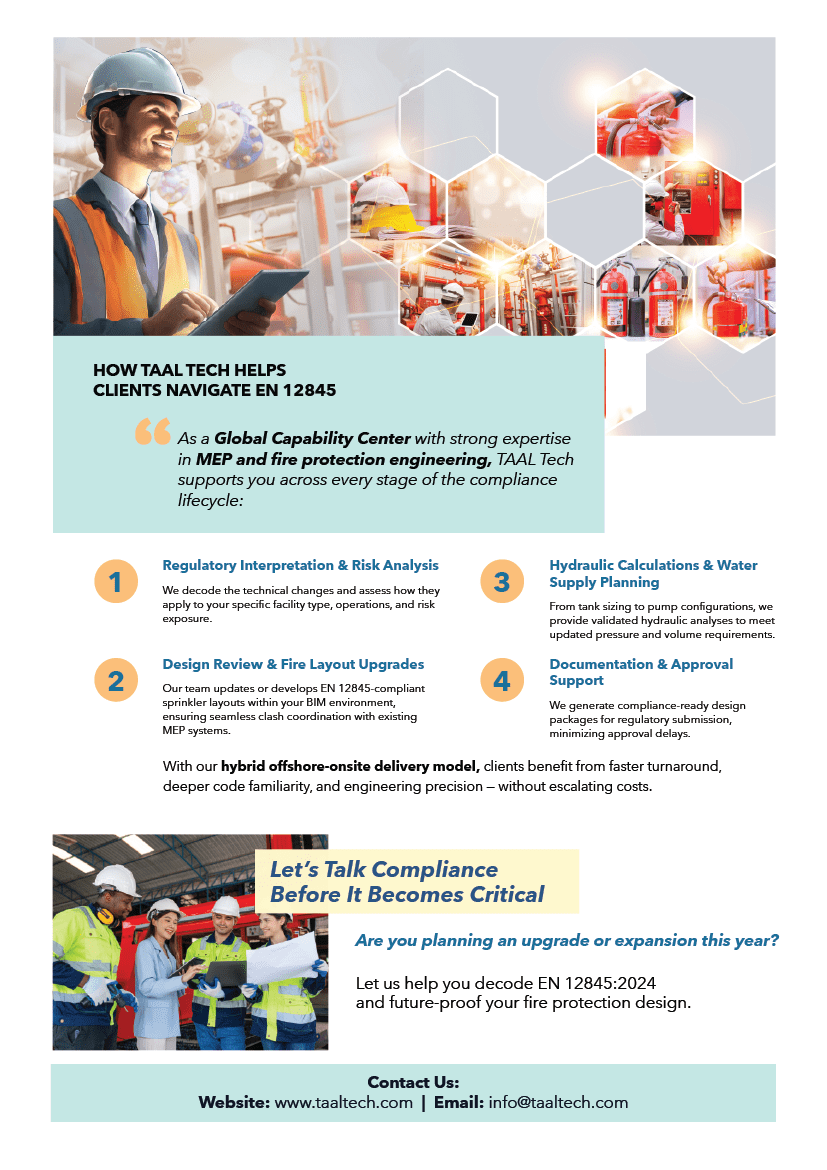 EN 12845:2024 — What’s New and What It Means for Your Plant’s Fire Protection Strategy